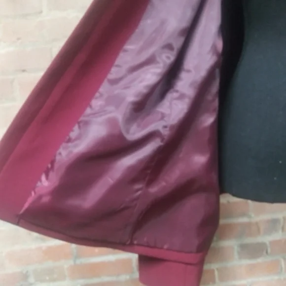 Dressbarn | PLUS Zip-Up Wine Business Blazer - 24W - Picture 5 of 8